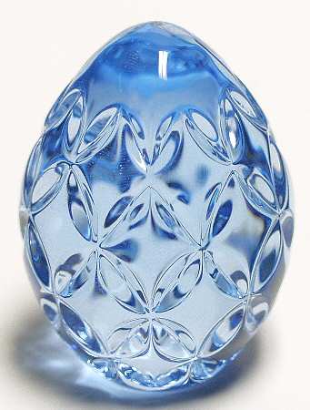 Waterford Crystal Paperweight Egg-Blue  - No Box