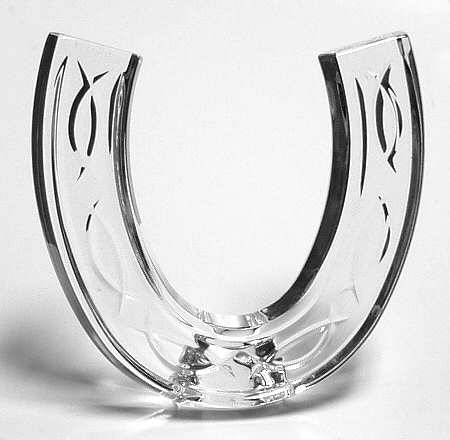 Waterford Crystal Paperweight Horseshoe - No Box