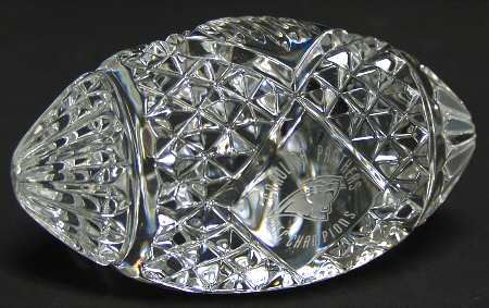 Waterford Crystal Paperweight Carolina Panthers Nfc Champions - Boxed