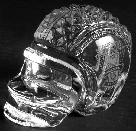 Waterford Crystal Paperweight Carolina Panthers Inaugural Season - Boxed