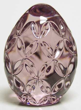 Waterford Crystal Paperweight Egg-Amethyst  - Boxed