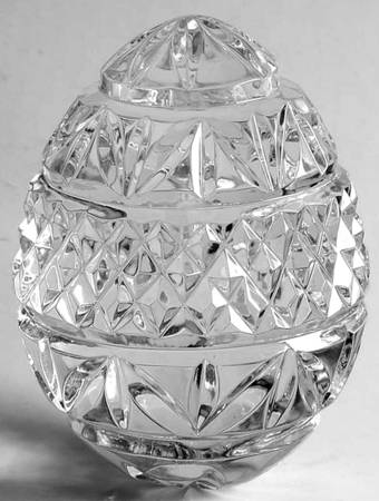 Waterford Crystal Paperweight Egg-Clear - Boxed