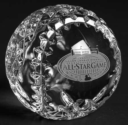 Waterford Crystal Paperweight 2008 All Star Game Baseball - Boxed