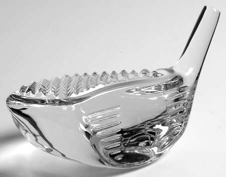 Waterford Crystal Paperweight Golf Driver Head - Boxed