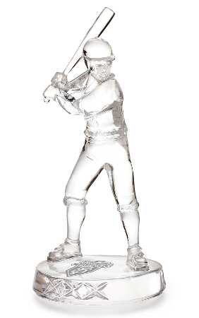 Waterford Crystal Paperweight Baseball Player Ws 2010 Sf Gia - Boxed