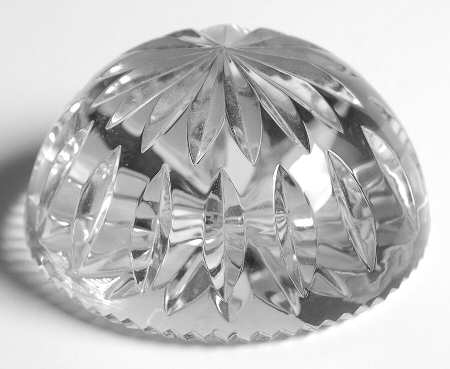 Waterford Crystal Paperweight Round Dome Paperweight - Boxed