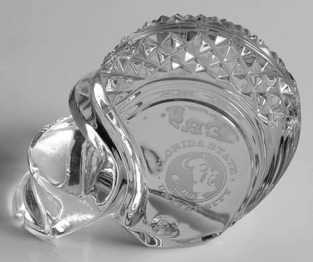 Waterford Crystal Paperweight Football Helmet-Florida State University - Boxed