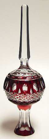 Tree Top Ornament Clarendon Cased Ruby Tree Topper - Boxed