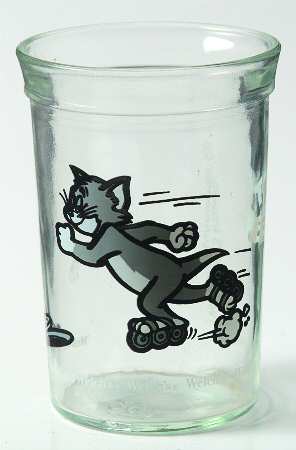 Tom & Jerry Glasses Tom Roller Skating - No Box