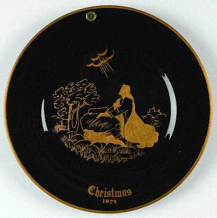 Crystal Christmas Plates Gethsemane - Boxed