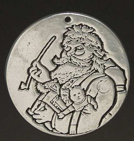 Wilton Armetale Christmas Ornament Santa Claus - No Box