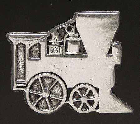Wilton Armetale Christmas Ornament Train - No Box