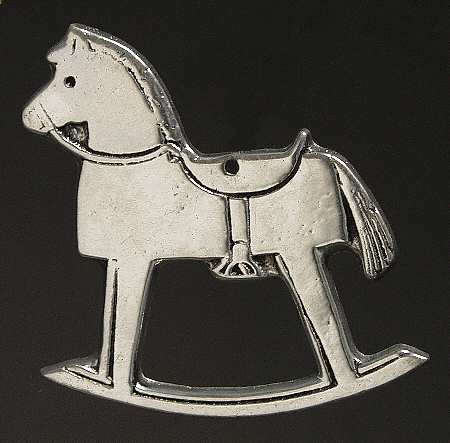 Wilton Armetale Christmas Ornament Hobby Horse-Rocking Horse - No Box