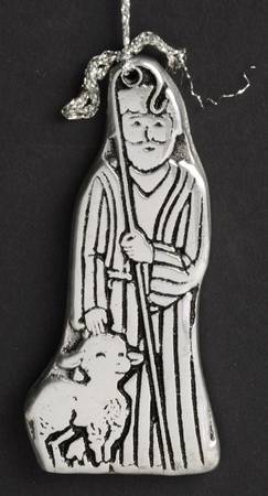 Wilton Armetale Christmas Ornament Shepherd With Lamb - No Box
