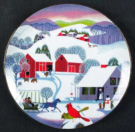 Christmas Plate Christmas Morning - Boxed