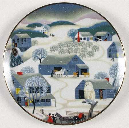 Christmas Plate Silent Night - With Box