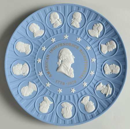 Bicentennial Plate Founding Fathers - No Box