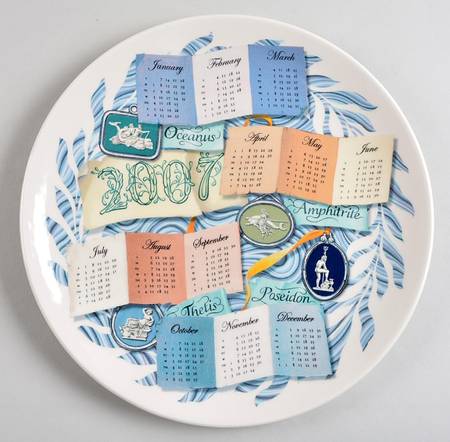 Calendar Plate Water - Boxed