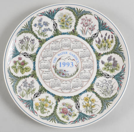 Calendar Plate The Water Garden - No Box