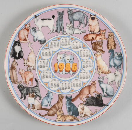 Calendar Plate Cats - Boxed