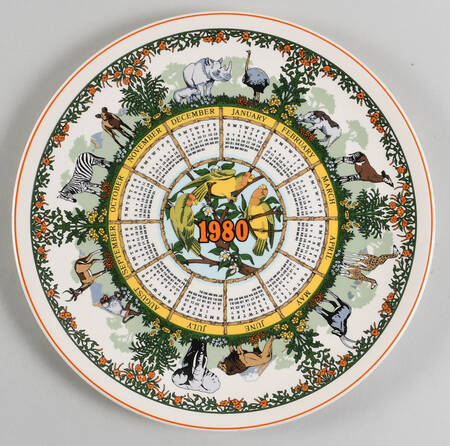 Calendar Plate Safari - No Box
