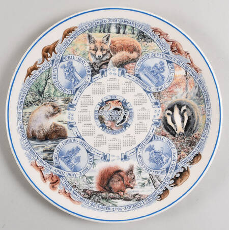 Calendar Plate Mammals - Boxed