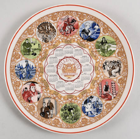 Calendar Plate Literature - No Box