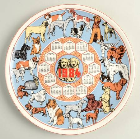Calendar Plate Dogs - Boxed
