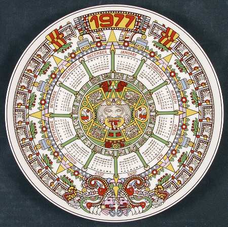 Calendar Plate Tonatiuh-Aztec Sun - Boxed