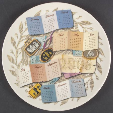 Calendar Plate Earth - Boxed