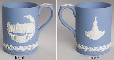 Jasperware Christmas Mug Buckingham Palace - No Box