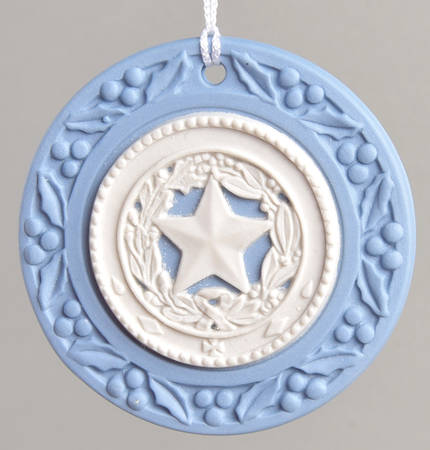 Wedgwood Christmas Ornament Seal Of Texas - No Box