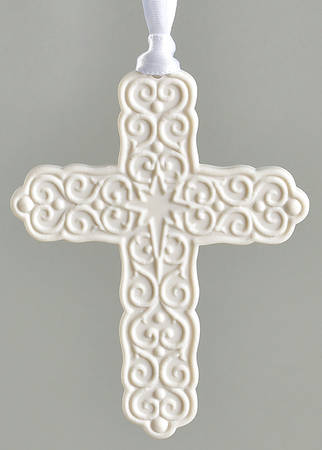 Wedgwood Christmas Ornament Cross Ornament - Boxed