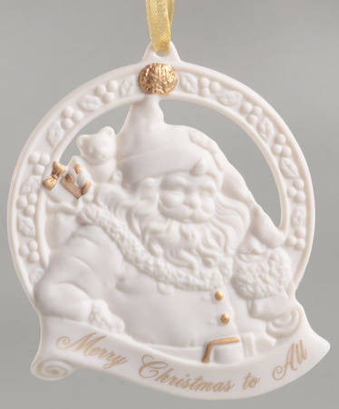 Wedgwood Christmas Ornament Merry Christmas To All - Boxed