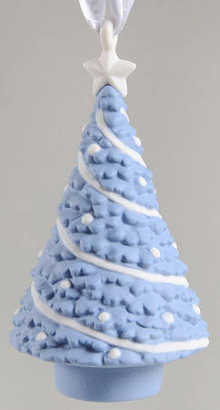 Wedgwood Christmas Ornament Tree- Blue - Boxed
