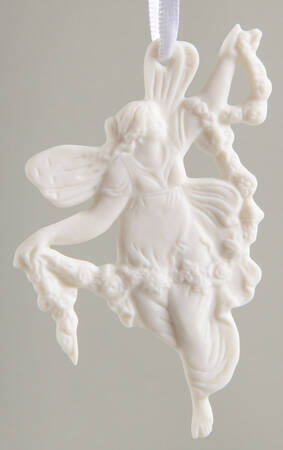 Wedgwood Christmas Ornament Fairy Holding Vine  - No Box