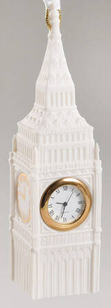 Wedgwood Christmas Ornament Big Ben Working Clock - No Box 60