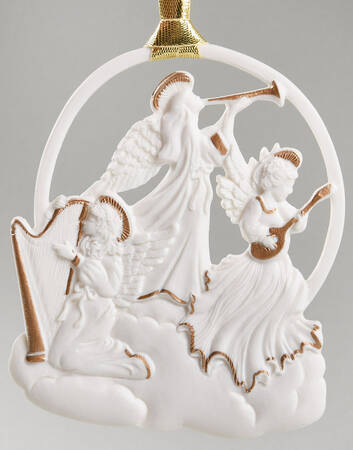 Wedgwood Christmas Ornament Angels Rejoicing-Amway - Boxed