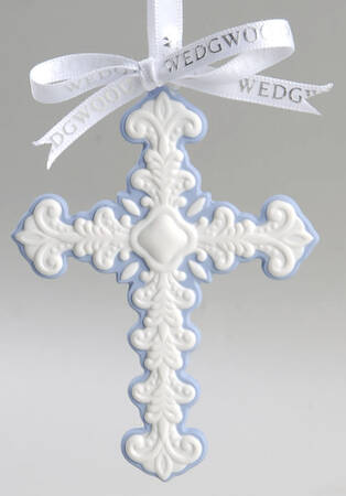 Wedgwood Christmas Ornament Cross - Boxed