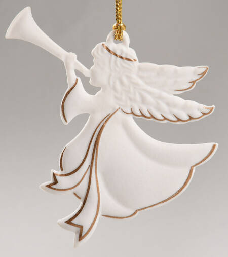 Wedgwood Christmas Ornament Cherub Girl - Boxed