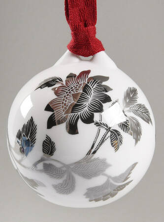Wedgwood Christmas Ornament Tonquin Ornament Silver #1 - Boxed