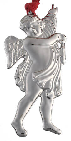 Wedgwood Christmas Ornament Raphael- Silver Coated - Boxed
