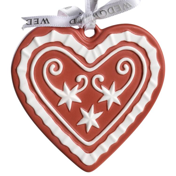 Wedgwood Christmas Ornament Red Heart - Boxed