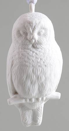 Wedgwood Christmas Ornament Owl - White - Boxed