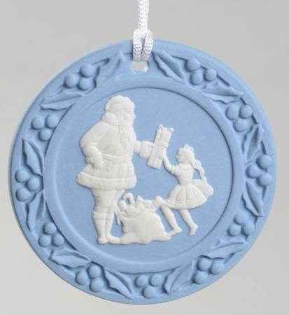 Wedgwood Christmas Ornament Christmas Present Ornament - Boxed