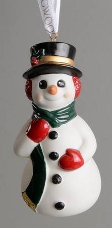 Wedgwood Christmas Ornament Snowman - Boxed