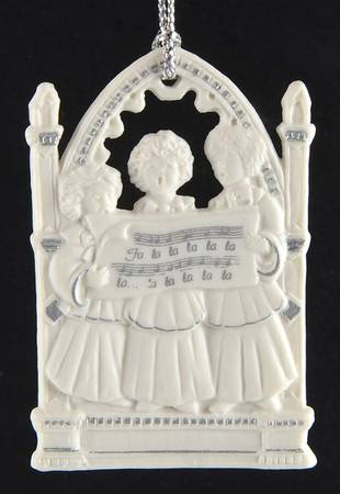 Wedgwood Christmas Ornament Choir Boys-White Jasper - Boxed
