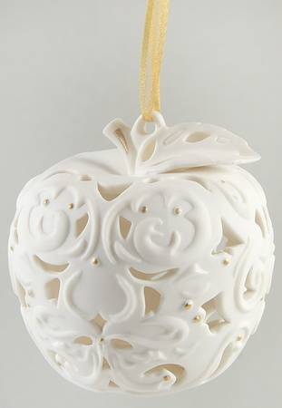 Wedgwood Christmas Ornament Apple Ball - Boxed
