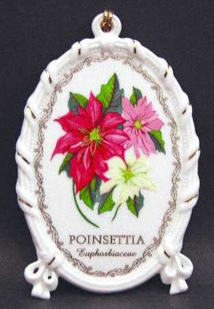 Wedgwood Christmas Ornament Holiday Garden-Poinsettia - Boxed