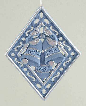 Wedgwood Christmas Ornament Silver Bells - Boxed